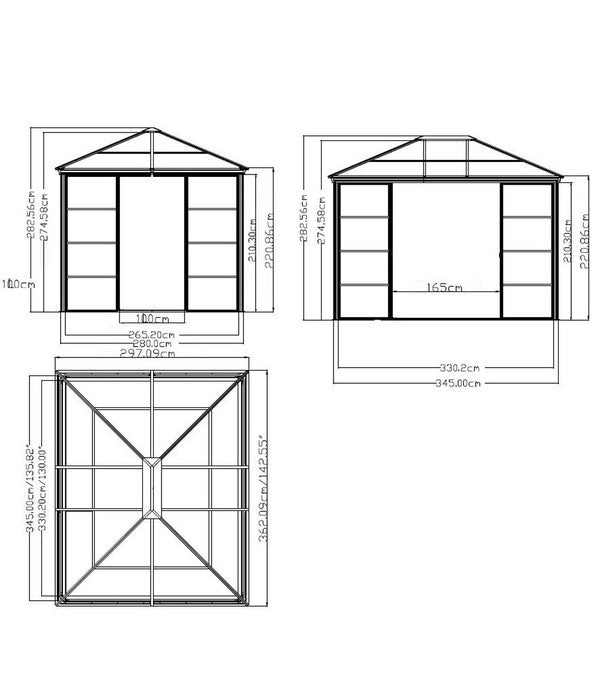  Sojag Pavillon Castel 10x12