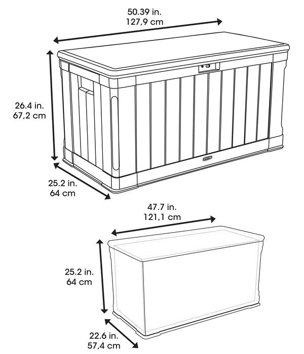  Lifetime Kissenbox, 440 L