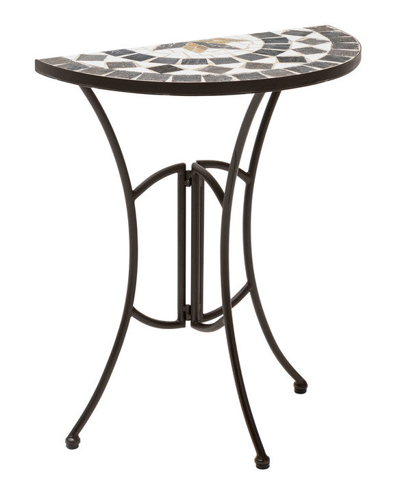  Dehner Mosaiktisch Diana Halbrund, Ca. B60/H72,5/T31,5 Cm
