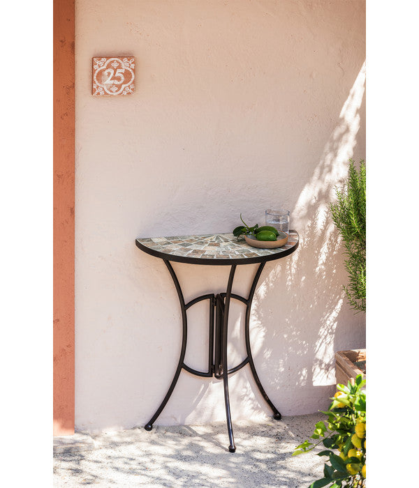  Dehner Mosaiktisch Grazia Halbrund, Ca. B60/H72,5/T31,5 Cm