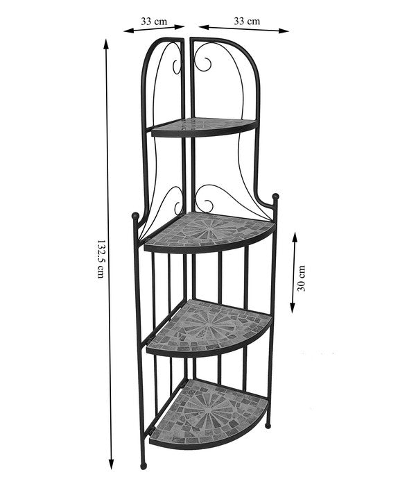  Dehner Mosaik Eckregal Grazia, Ca. B33/H132,5/T33 Cm