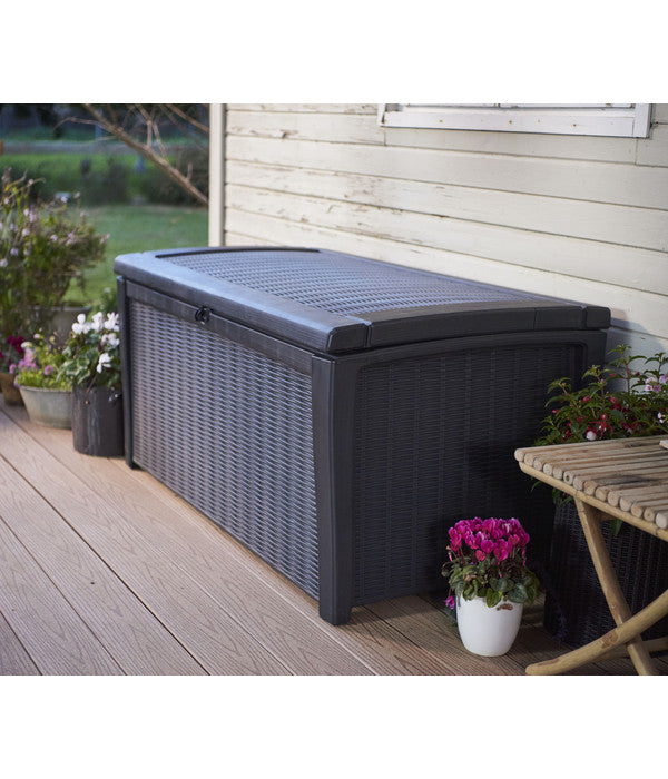  Keter Aufbewahrungsbox Borneo, 416 Liter, Ca. B130/H63/T70 Cm