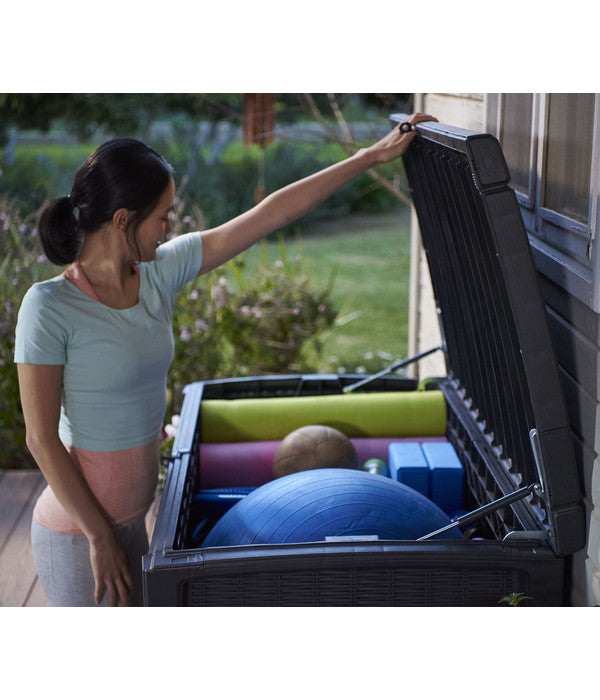  Keter Aufbewahrungsbox Borneo, 416 Liter, Ca. B130/H63/T70 Cm