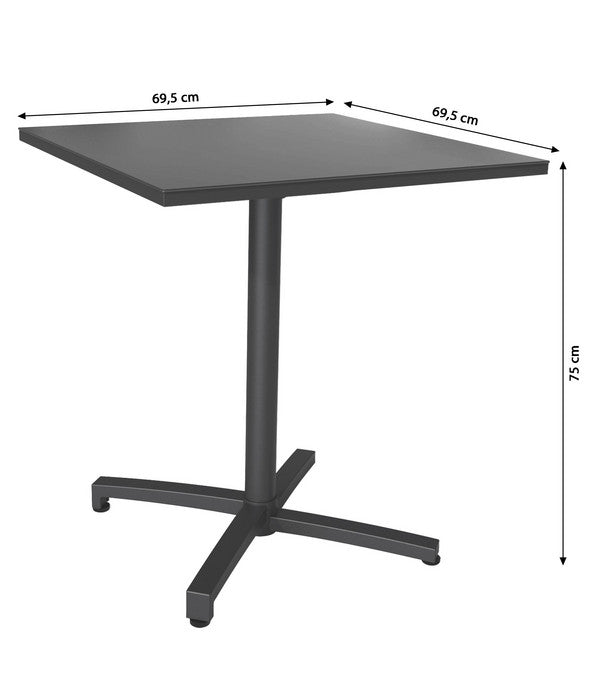  Dehner Klapptisch Riverside, Ca. B69,5/H75/T69,5 Cm