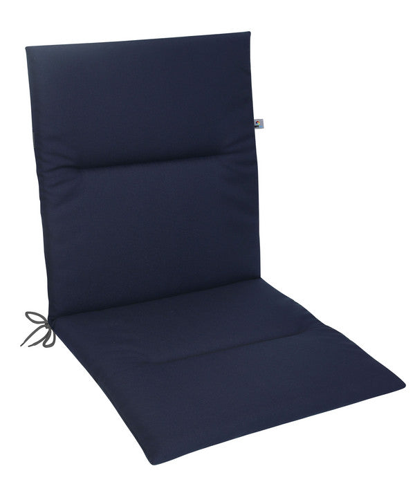  KETTtex Niederlehnerpolster Lindos Dunkelblau, Ca. B100/H4/T50 Cm