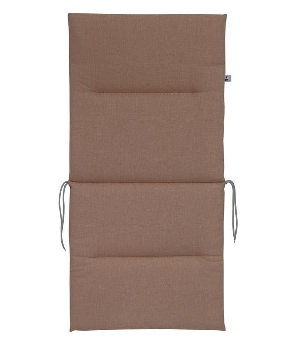  KETTtex Niederlehnerpolster Lindos Taupe, Ca. B100/H4/T50 Cm