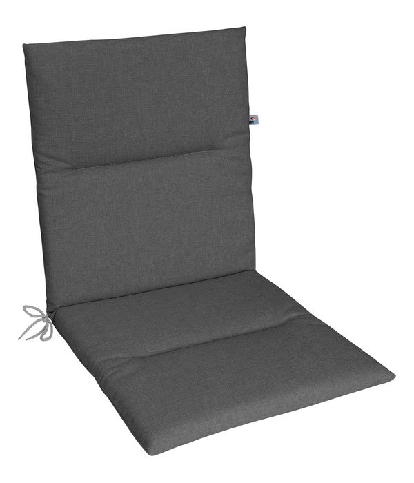  KETTtex Niederlehnerpolster Lindos Grau, Ca. B100/H4/T50 Cm