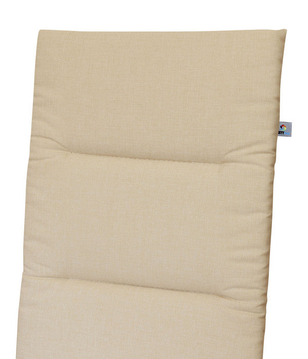  KETTtex Hochlehnerpolster Lindos Beige, Ca. B120/H4/T50 Cm