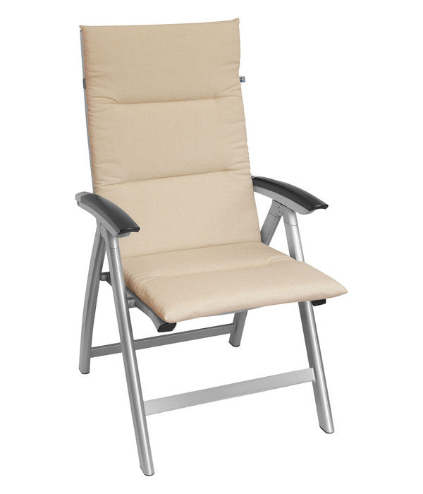  KETTtex Hochlehnerpolster Lindos Beige, Ca. B120/H4/T50 Cm