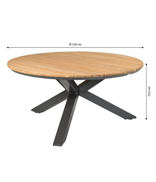  Tierra Outdoor Gartentisch Orbital, Ca. Ø120/H73,5 Cm