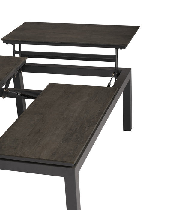  Tierra Outdoor Kaffeetisch Flip Up, Ca. B120/H46/T79 Cm