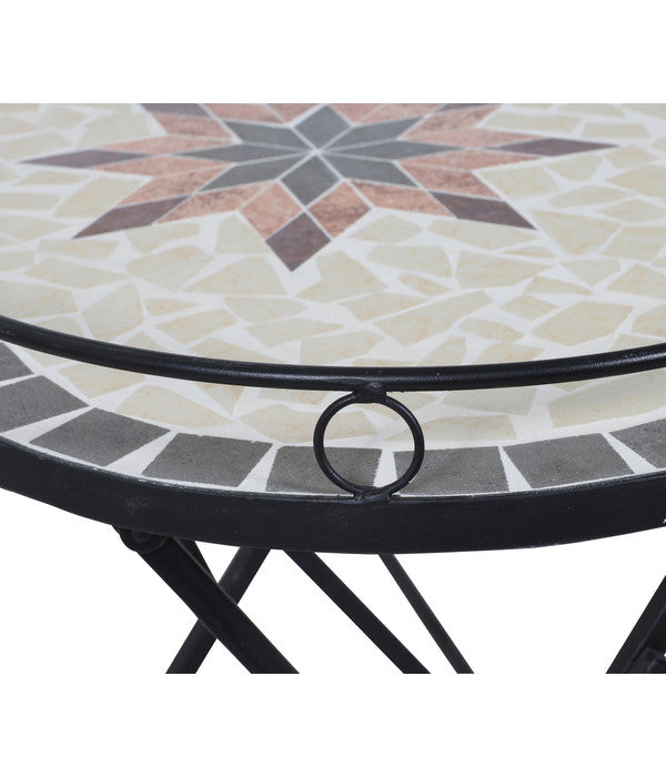  Siena Garden Mosaikserviertisch Stella, Ca. B68/H60/T41 Cm