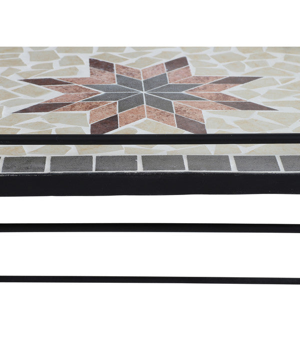  Siena Garden Mosaikserviertisch Stella, Ca. B68/H60/T41 Cm