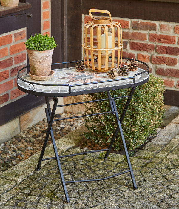  Siena Garden Mosaikserviertisch Stella, Ca. B68/H60/T41 Cm